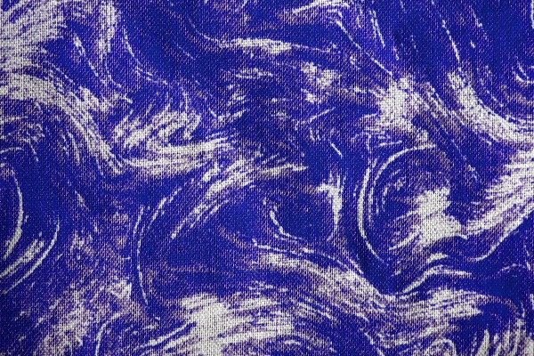 Fabric Texture with Royal Blue Swirl Pattern - Free High Resolution Photo