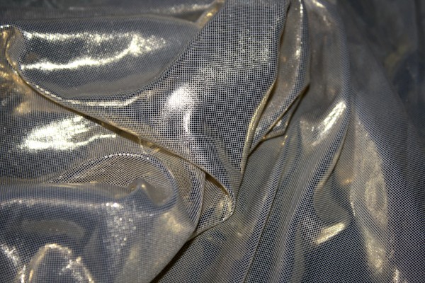 Shiny Metallic Silver Lamé Fabric - Free High Resolution Photo