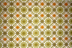Green and Orange Flower Wallpaper Texture - Free High Resolution Photo