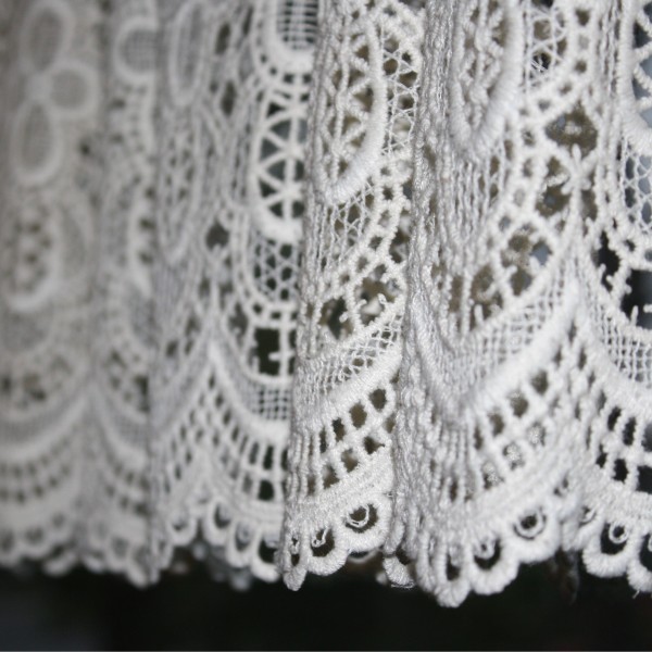 White Lace Curtain Close Up - Free High Resolution Photo