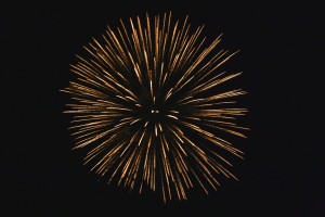 Golden Starburst Fireworks - Free High Resolution Photo