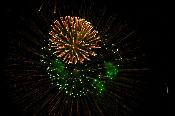 Green and Gold Fireworks - Free High Resolution Photo