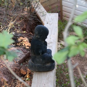 Buddha Statue on Outdoor Retaining Wall - Free High Resolution Photo