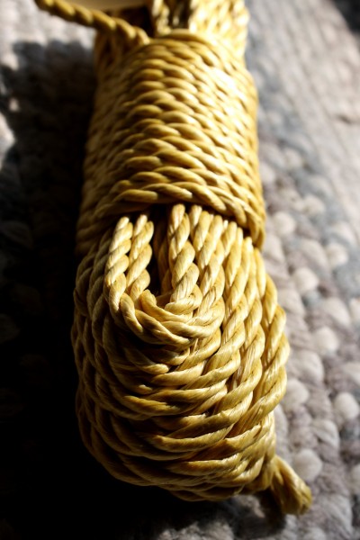 Bundle of Yellow Nylon Rope - Free High Resolution Photo