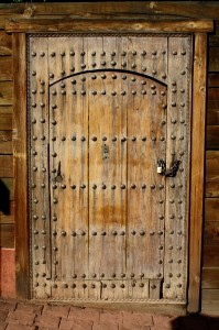 Old World Rustic Wooden Door with Bolts and Padlock - Free High Resolution Photo