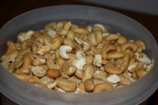 Plastic Tub Full of Roasted Cashew Nuts - Free High Resolution Photo