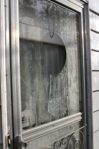 Storm Door with Broken Glass - Free High Resolution Photo