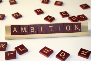 Ambition - Free High Resolution Photo of the word Ambition spelled in Scrabble tiles