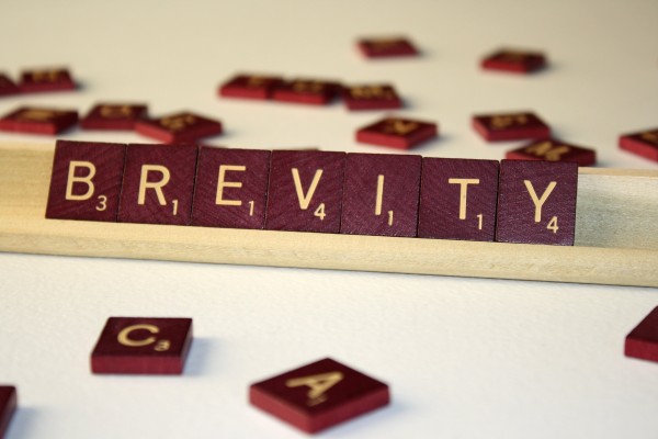 Brevity - Free High Resolution Photo of the word Brevity spelled in Scrabble tiles