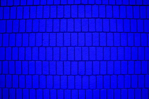 Bright Blue Brick Wall Texture with Vertical Bricks - Free High Resolution Photo