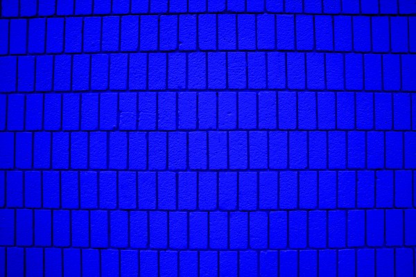 Bright Blue Brick Wall Texture with Vertical Bricks - Free High Resolution Photo