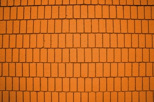 Bright Orange Brick Wall Texture with Vertical Bricks - Free High Resolution Photo
