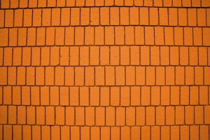Bright Orange Brick Wall Texture with Vertical Bricks - Free High Resolution Photo