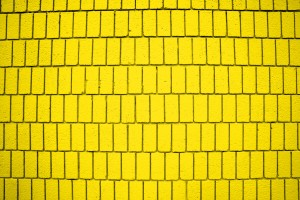 Bright Yellow Brick Wall Texture with Vertical Bricks - Free High Resolution Photo