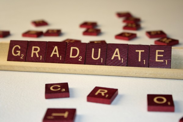 Graduate - Free High Resolution Photo of the word Graduate spelled in Scrabble tiles