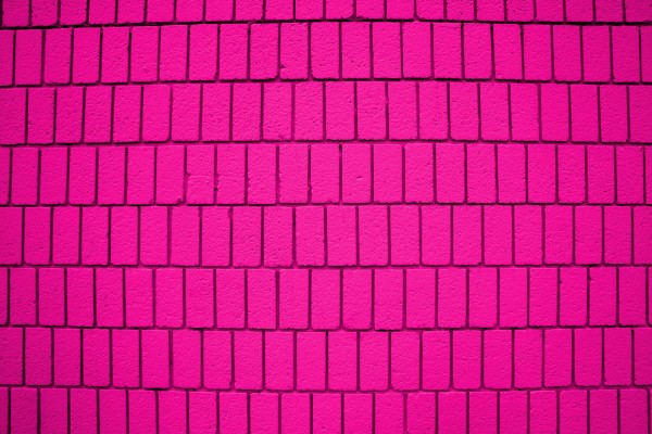 Hot Pink Brick Wall Texture with Vertical Bricks - Free High Resolution Photo