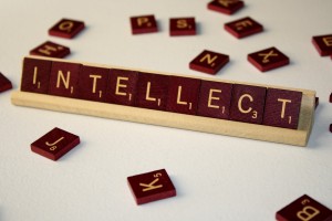 Intellect - Free High Resolution Photo of the word intellect spelled in Scrabble tiles