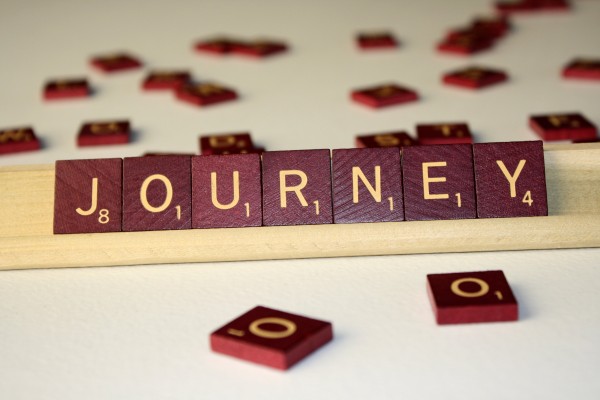 Journey - Free High Resolution Photo of the word Journey spelled in Scrabble tiles