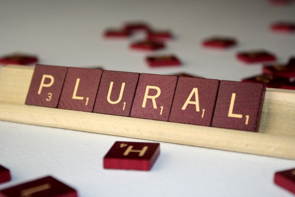 Plural - Free High Resolution Photo of the word plural spelled in Scrabble tiles