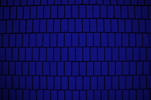 Royal Blue Brick Wall Texture with Vertical Bricks - Free High Resolution Photo