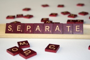 Separate - Free High Resolution Photo of the word Separate spelled in Scrabble tiles