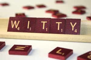 Witty - Free High Resolution Photo of the word Witty spelled in Scrabble tiles