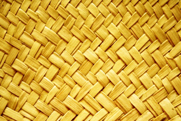 Yellow Woven Straw Texture - Free High Resolution Photo