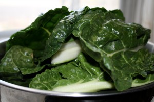 Bowl of Swiss Chard Leaves - Free High Resolution Photo