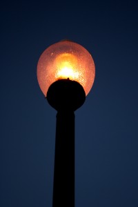 Decorative Lighted Street Lamp at Night - Free high resolution photo