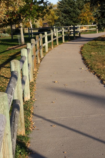 Path with Wooden Post and Rail Fence - Free High Resolution Photo