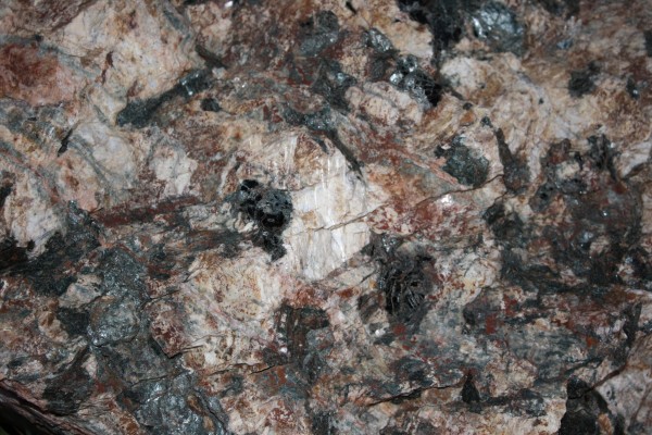 Pegmatite Rock Texture with Feldspar and Black Biotite Mica - Free High Resolution Photo