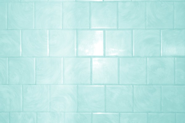 Aqua or Teal Colored Bathroom Tile Texture with Swirl Pattern - Free High Resolution Photo