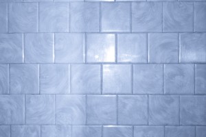 Blue Bathroom Tile with Swirl Pattern Texture - Free High Resolution Photo