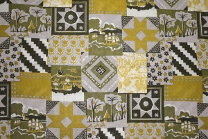 Gold Patchwork Quilt Fabric Texture - Free High Resolution Photo