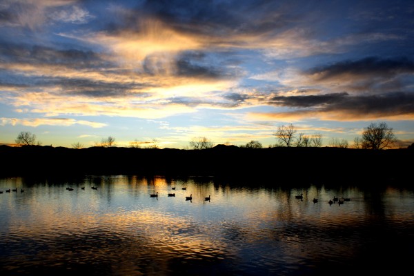 Sunset Over the Lake - Free High Resolution Photo