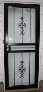 Black Wrought Iron Security Storm Door - Free High Resolution Photo