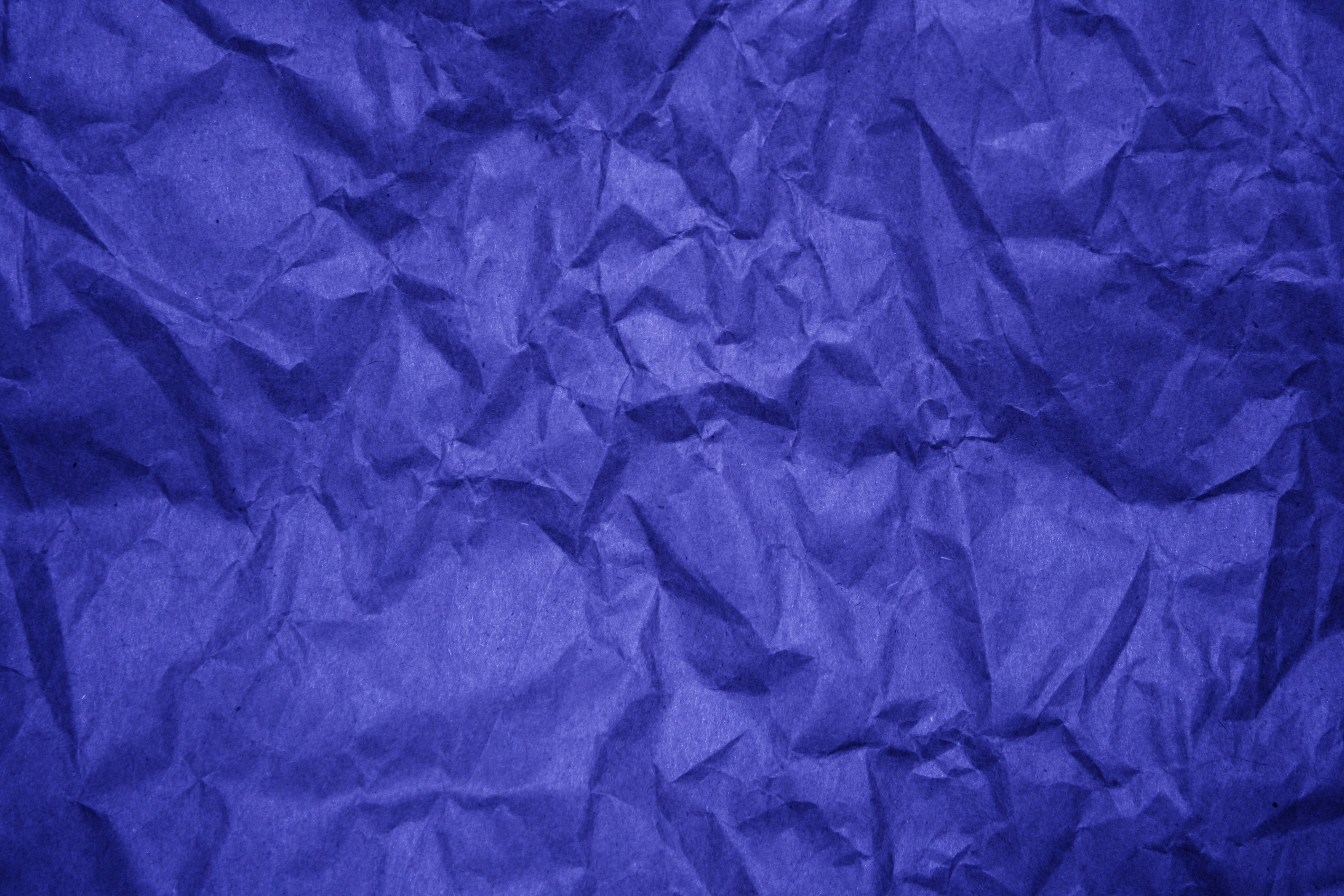 Blue Wrinkled Paper Stock Photo, Picture and Royalty Free Image