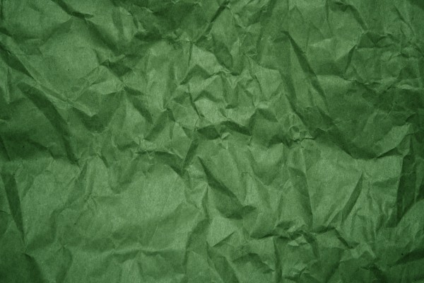 Crumpled Green Paper Texture - Free High Resolution Photo