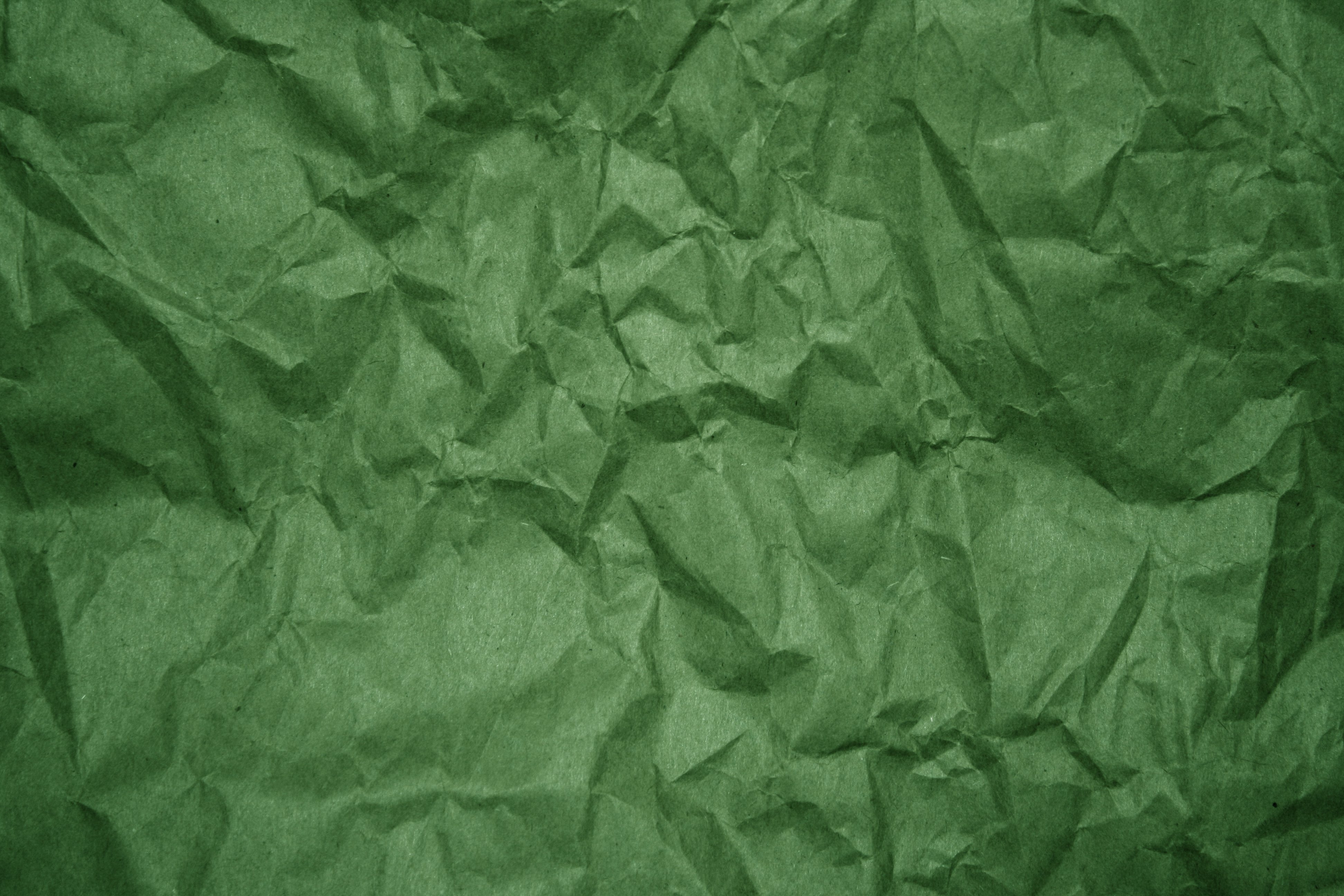 Crumpled Green Paper Texture Picture, Free Photograph