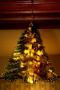 Gold Foil Christmas Tree Decoration - Free High Resolution Photo