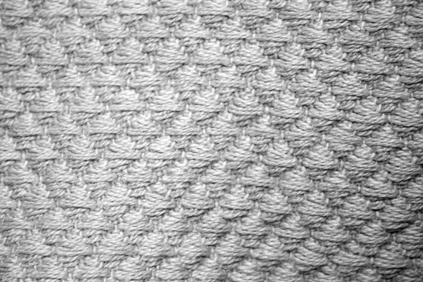 Gray Diamond Patterned Blanket Close Up Texture - Free High Resolution Photo