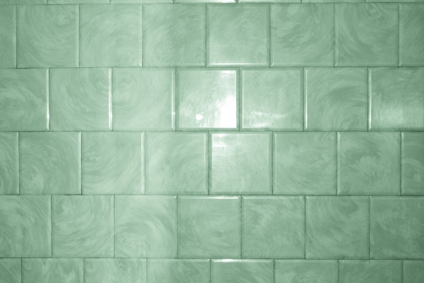 Green Bathroom Tile with Swirl Pattern Texture - Free High Resolution Photo