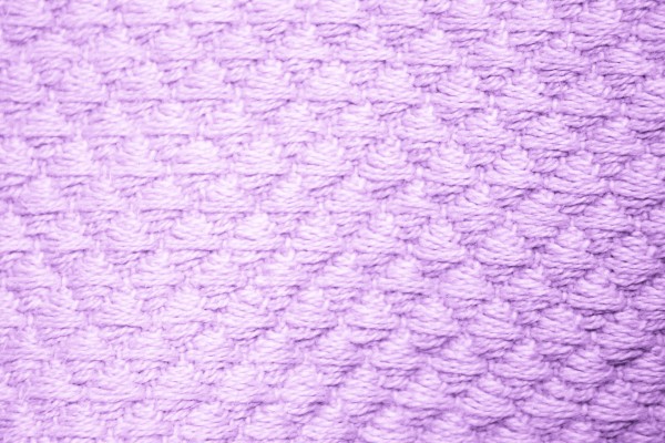 Lavender Diamond Patterned Blanket Close Up Texture - Free High Resolution Photo