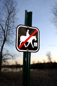 No Horseback Riding Allowed Sign - Free High Resolution Photo