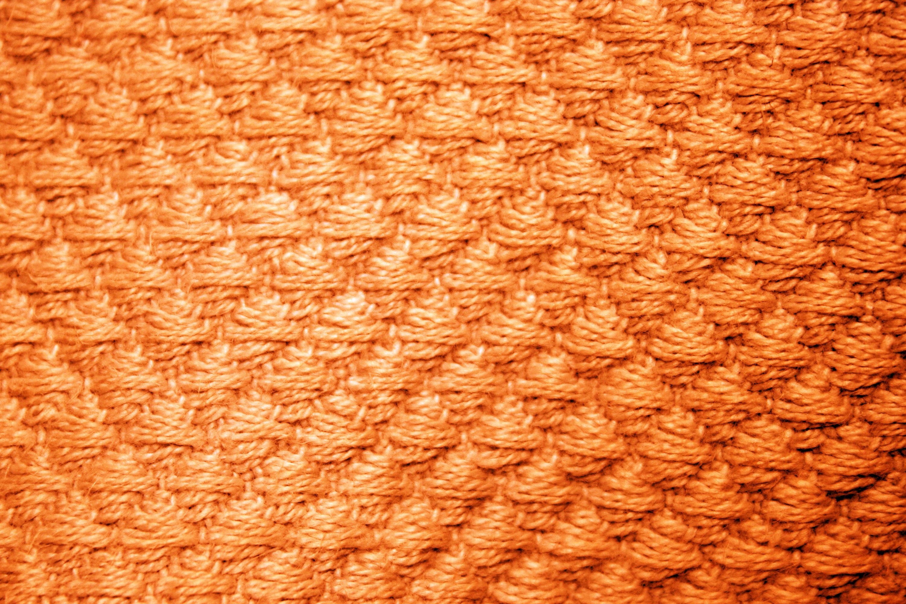 Orange Diamond Patterned Blanket Close Up Texture – Free High ...