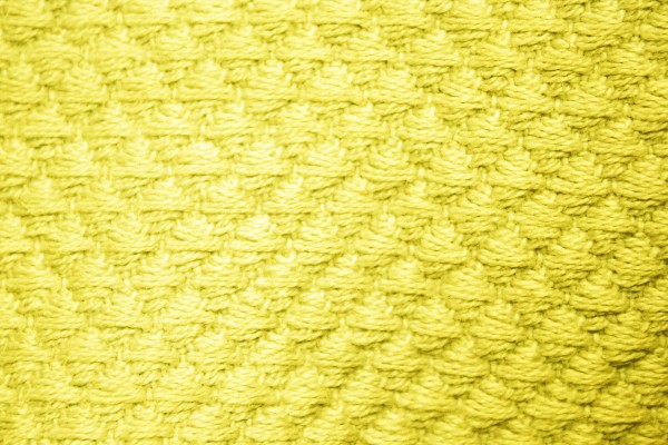 Yellow Diamond Patterned Blanket Close Up Texture - Free High Resolution Photo