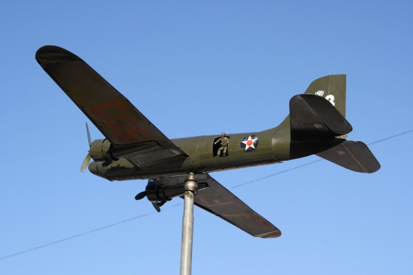 WWII Model Airplane with Paratrooper - Free High Resolution Photo