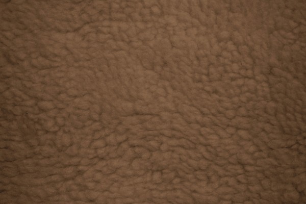 Brown Fleece Faux Sherpa Wool Fabric Texture - Free High Resolution Photo