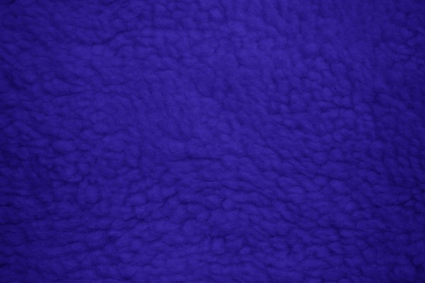 Fleece Faux Sherpa Wool Fabric Texture Royal Blue - Free High Resolution Photo