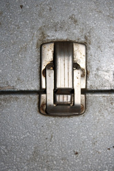 Latch on Old Metal Toolbox - Free High Resolution Photo